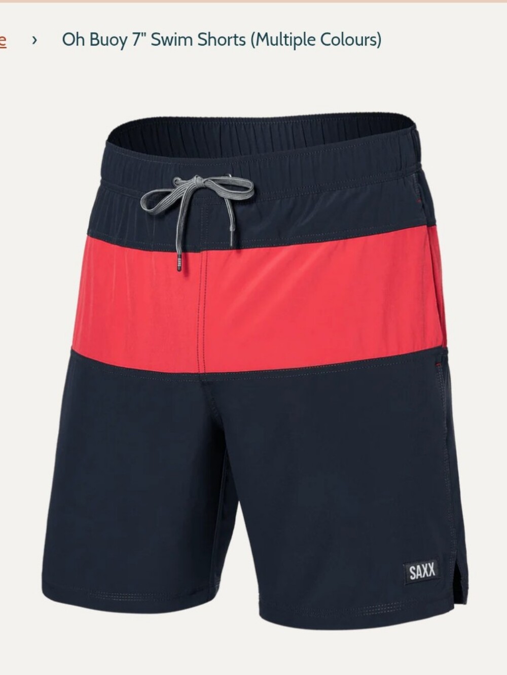SAXX Oh Buoy 7in Swim Shorts 2N1 Men's Size XXL
